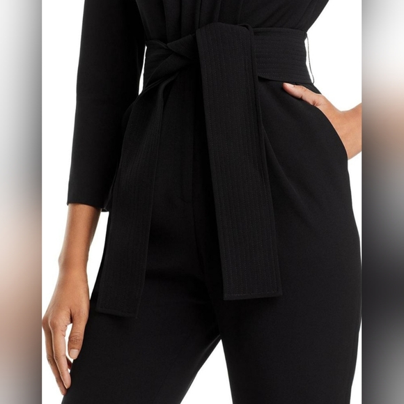 A.L.C. Kieran Black Tie-Waist Jumpsuit - Picture 4 of 15